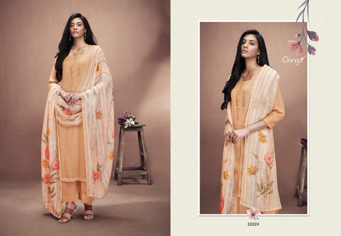 Heny S0962 By Ganga Printed Cotton Salwar Suits Catalog - The Ethnic World